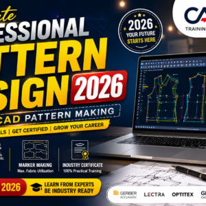 Professional CAD Pattern Making Course using Gerber AccuMark software for garment pattern design and digital pattern development.