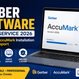 Gerber Software Installation service with Gerber AccuMark setup, configuration, licensing, and professional CAD support.